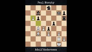 Adolf Anderssen vs Paul Morphy  Paris France 1858 [upl. by Yaeger]