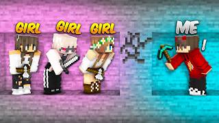 Minecraft Manhunt BOYS vs 3 GIRLS [upl. by Otina627]