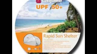 Official Caribee Rapid Sun Shelter  Folding Instructions [upl. by Wilmott464]