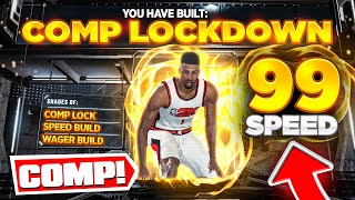 New COMP quot99 SPEEDquot PERIMETER LOCKDOWN BUILD ON NBA 2K21 [upl. by Inilahs]