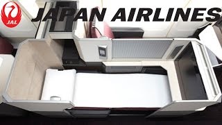 Japan Airlines BUSINESS CLASS Tokyo to LondonBoeing 777300ER [upl. by Jerusalem]