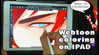 Webtoon coloring on IPAD [upl. by Levesque]