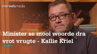 Minister se mooi woorde dra vrot vrugte  Kallie Kriel [upl. by Bette-Ann]