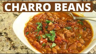 Instant Pot CHARRO BEANS  Easy Mexican Bean Soup [upl. by Liamaj]