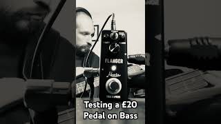 £20 Flanger Pedal Demo on Bass  Rowin Flanger Pedal basseffects basspedals bassguitar [upl. by Pavier]