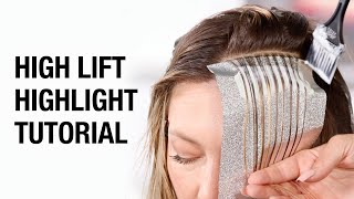 How To Highlight Using High Lifts  Ultra Lift Blonding Technique  Kenra Color [upl. by Esenwahs]