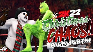 The Most Festive Fights Of The Year WWE 2K22 Christmas Tournament Highlights [upl. by Dranal]