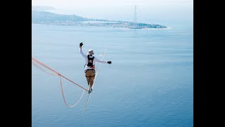 Sicilia Incredibile limpresa di Jaan Roose sullo Stretto di Messina ma sfuma il record [upl. by Wescott]