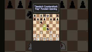 quotJaenisch Counterattack Trapquot Ponziani Opening  Chess Opening Traps [upl. by Lasorella]