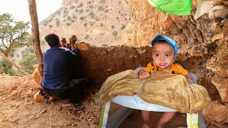 The life of an Iranian nomadic father with his baby in the mountains [upl. by Aneeb843]