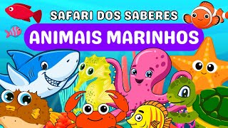 Conhecendo os Animais Marinhos para Crianças  Educativo [upl. by Ayekim]