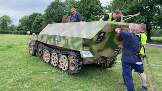 SdKfz251 AusfD Driven in Open Field [upl. by Annayrb795]