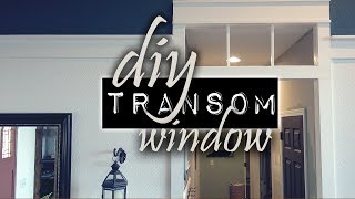 DIY Transom Window  Craftsman Style  Farmhouse Style [upl. by Kawasaki850]