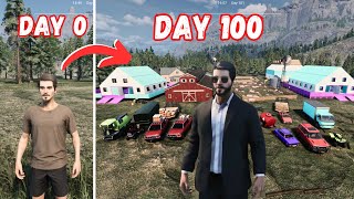 I PLAYED 100 DAYS IN RANCH SIMULATOR  BUILT FARM HUNT  RANCH SIMULATOR 100 DAYS [upl. by Susann]