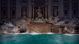 Fendi Legends and Fairy Tales  LIVE 360 Fashion Show at the Trevi Fountain [upl. by Olette674]