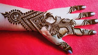 Easy Stylish Backhand Mehndi design Mehandi ka design Henna Mehndi designs Simple Mehandi design [upl. by Milah]