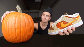 I Turned a Pumpkin into Custom Shoes [upl. by Pia]