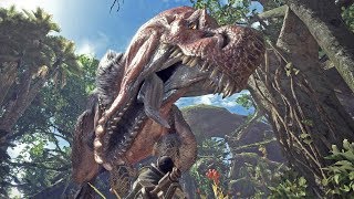 Monster Hunter World Anjanath Boss Fight [upl. by Cotter]