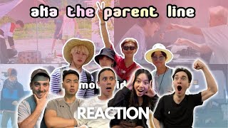 BTS HYUNG LINE ACTING LIKE THE PARENTS OF THE MAKNAE LINE REACTION [upl. by Nauqyaj]