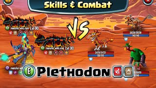 Plethodon Fire Earth  Skills amp Combat  Monster Legends [upl. by Lindie]