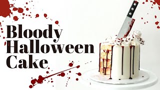 Halloween Cake Decorating  Edible Blood and Roses  With Finespun Cakes [upl. by Peh246]