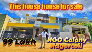 3BHK Luxury House for Sale in Nagercoil NGO Colony  425 Cents DTCP approved Land  99 Lakh [upl. by Anaujat171]