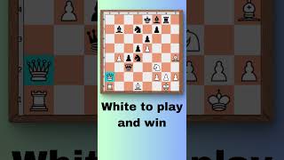 White to play and win chess chesspuzzles [upl. by Meuse]