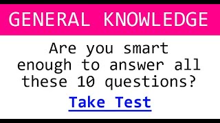 General Knowledge Questions [upl. by Anivram]