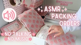 Lets Pack Orders ASMR  Small Business Order Packing ASMR Packing Orders No Talking No Music [upl. by Oregolac]