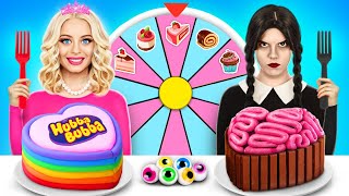 Wednesday vs Barbie Cake Decorating Challenge  Sweet Cooking Challenge by YUMMY JELLY [upl. by Issie]