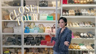 MY CLOSET TOUR 2023 WALKIN WARDROBE REVEAL  COLLECTING HERMÈS CHANEL DIOR LV  WILLABELLE ONG [upl. by Opiuuk]