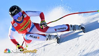 Goggia crashes to end streak GutBehrami takes title in Zauchensee  NBC Sports [upl. by Redford]