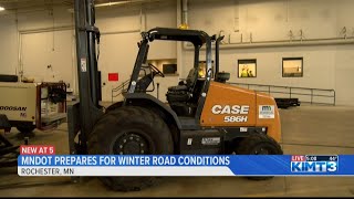 MnDot prepares for winter road conditions [upl. by Aicilat]