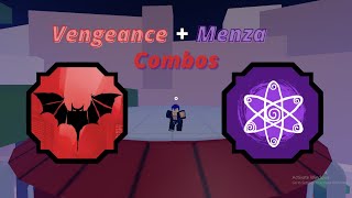 Vengeance and Menza Combos  Shindo Life [upl. by Rosita259]