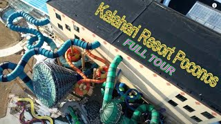 Kalahari Resort Poconos Full Tour  Two Bedroom Suite  Waterpark  Restaurants [upl. by Ewell421]