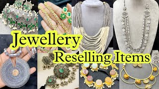 Silver Replica amp Druzy Stone Jewellery Wholesale  Best Quality Kundan  Jewellery Reselling Kolkata [upl. by Eneleahs]