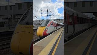 LNER Azuma arrives in to Peterborough with the 1306 Kings Cross to York 17 June 2024 [upl. by Naman]