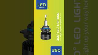 Car LED headlights that are brighter than halogen lights you deserve themledheadlightled360led [upl. by Uhn]