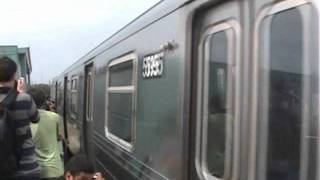 Rare R68A on Q Train Departs Stillwell Avenue [upl. by Aivartal]