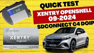 Quick test Xentry Openshell 092024 with SDconnect C4 DOIP on W204 Mercedes Benz [upl. by Jaan]