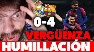 🤬¡EXPLOTO VERGÜENZA HISTÓRICA del MADRID HUMILLADO por el BARÇA en el BERNABÉU con la GOLEADA 04 [upl. by Brunn]