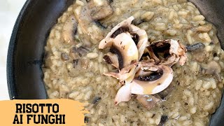 Risotto ai funghi Champignon con mantecatura speciale Da provare senza indugi  Acquolinainbocca [upl. by Hoagland]