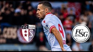 FC Sion 22 St Gallen Highlights  Swiss Super League 2425 [upl. by Nawiat354]