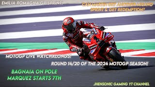 LIVE WATCHALONG  MOTOGP 2024 MISANO 2 SPRINT  2192024  CAN MARTIN GET REDEMPTION ON MISANO 1 [upl. by Seadon]