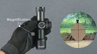 DISCOVERYOPT HTNV 3X24IR Rifle Scope scope optics hunting shoot nighthunting tactical [upl. by Akedijn317]