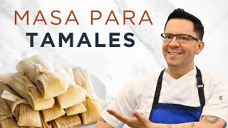 MASA PARA TAMALES 3 TÉCNICAS para prepararlos fácilmenteTe quedarán infladitos y humedos [upl. by Anstus]