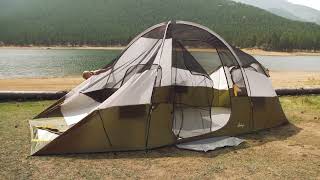 Slumberjack River Bend 10 Person Tent Instructional video [upl. by Siduhey432]