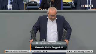 BSW Alexander Ulrich Bundestag 171024 Zum AfD Antrag zum Bürgergeld [upl. by Siward]