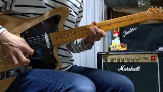 テレマスターでガッツリ歪ませて弾く！Marshall dsl5c tube amp and kanade sound design ktmas offset telecaster 使用！ [upl. by Hafinah812]