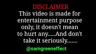 Disclaimer sound effect Copyright Free Disclaimer Free Download  samgreeneffect [upl. by Nauqat]